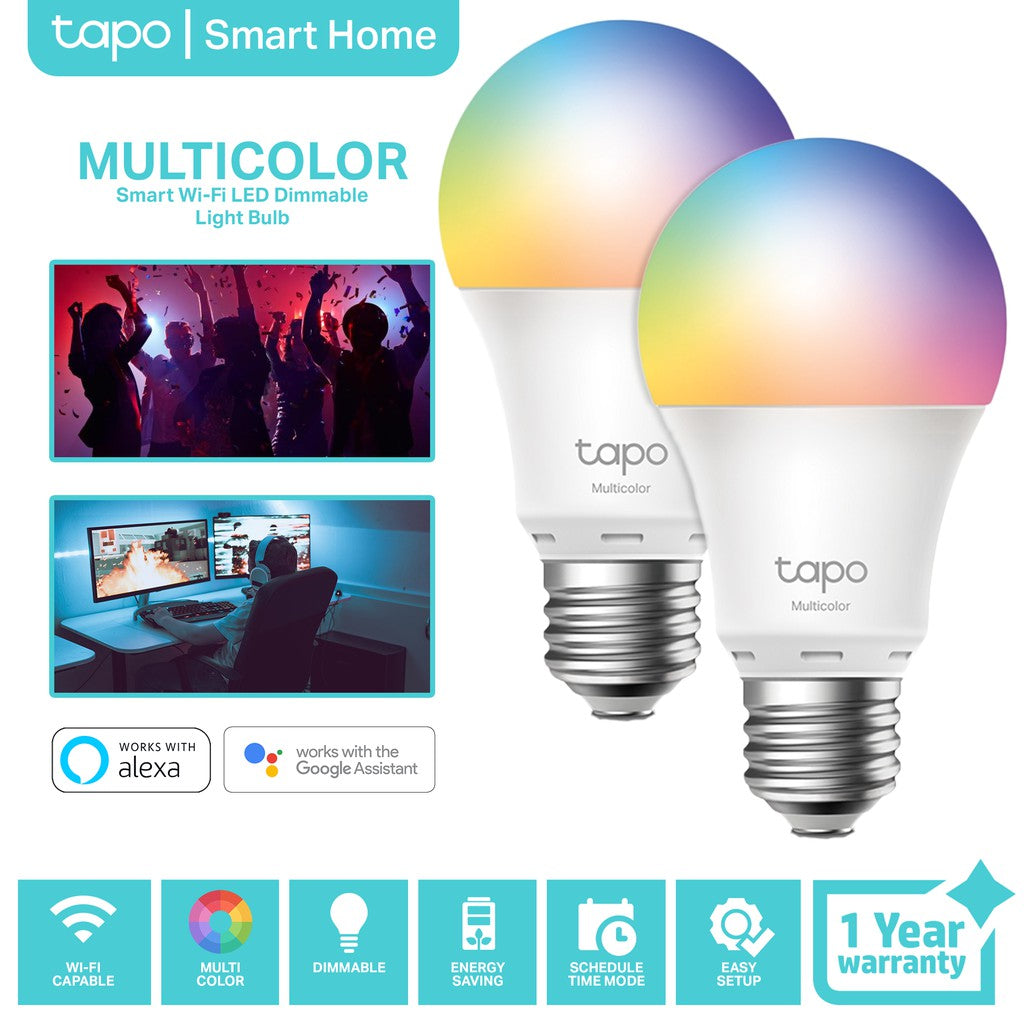 TP-Link Tapo L530E Multicolored Dimmable Wi-Fi LED Smart Bulb – Nelsonkrx