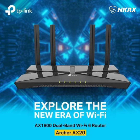 TP-Link Router WiFi 6 AX1800 Smart WiFi Router Archer AX20
